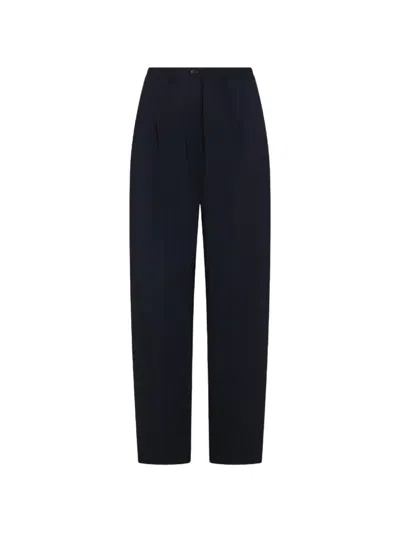 Seventy Elasticated Pleated Trousers In Black