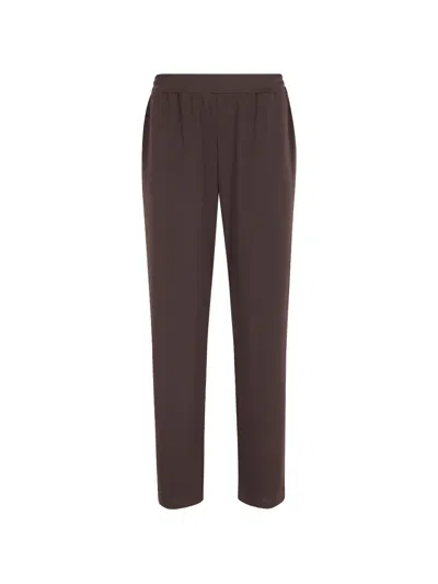 Seventy Elasticated Trousers In Brown