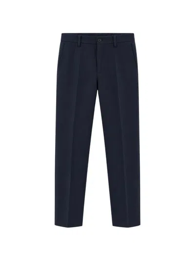 Seventy Elasticated-waistband Tailored Trousers In Blue