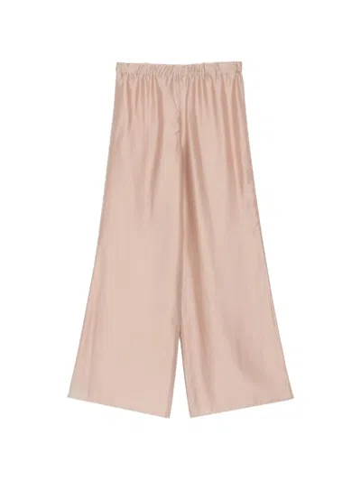 Seventy Elasticated-waistband Wide-leg Trousers In Pink