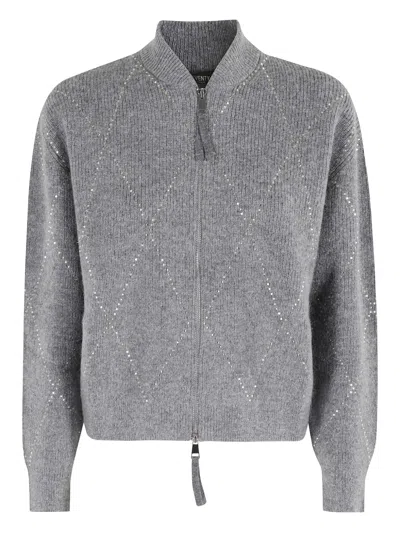 Seventy Embellished Jacket In Gray