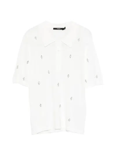 Seventy Embellished Polo Shirt In White