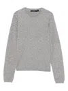 Seventy Embellished Round-neck Sweater In Gray