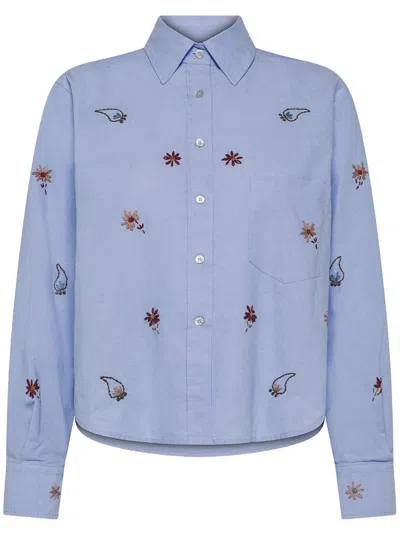 Seventy Embroidered Shirt Clothing In Blue
