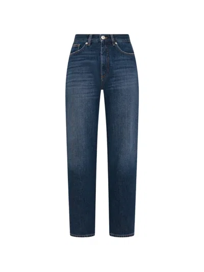 Seventy Faded Tapered-leg Jeans In Blue