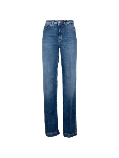 Seventy Faded Wide-leg Jeans In Blue