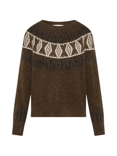 Seventy Fair Isle-knit Sweater In Brown