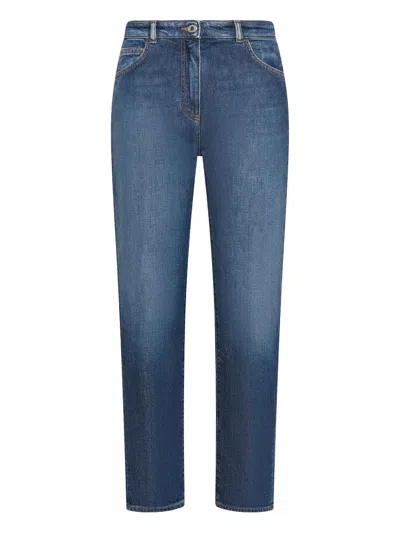 SEVENTY FIVE-POCKET DENIM JEANS