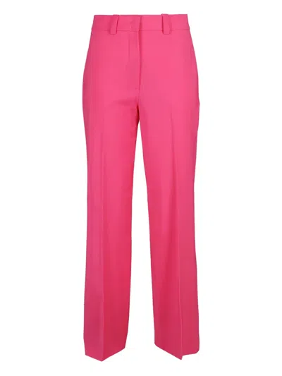 Seventy Flat-front Tailored Trousers In Pink