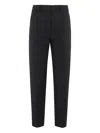 Seventy Flat-front Trousers In Black