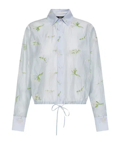 Seventy Floral Pattern Shirt In Blue