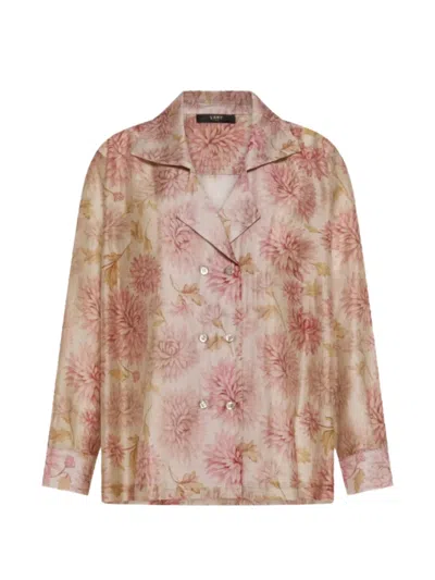 Seventy Floral Print Jacket In Brown