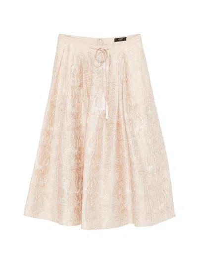 Seventy Floral Skirt In Neutral