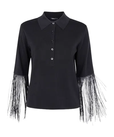 SEVENTY FRINGED POLO SHIRT