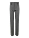 Seventy Gabardine Straight Leg Pants In Gris