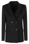 Seventy Double-breasted Blazer In Black