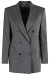 Seventy Double-breasted Blazer In Gray