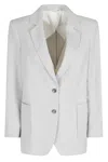 Seventy Button-up Blazer In White