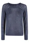 Seventy Girocollo Raglan Costa Inglese E Rasato In Blu