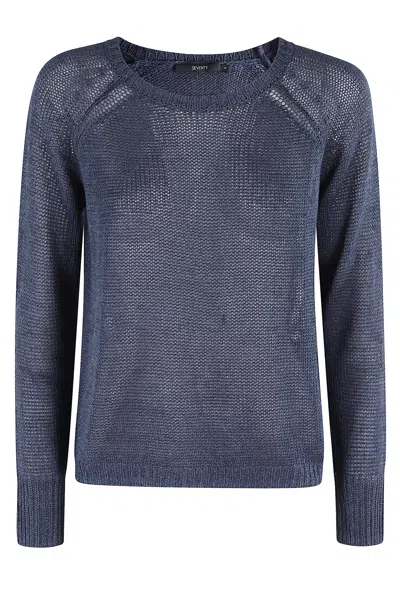 Seventy Girocollo Raglan Costa Inglese E Rasato In Blue