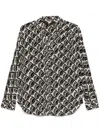 Seventy Graphic-print Blouse In Black