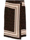 Seventy Graphic-print Midi Skirt In Brown