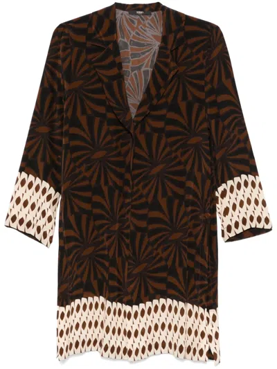 Seventy Graphic-print Overcoat In Other