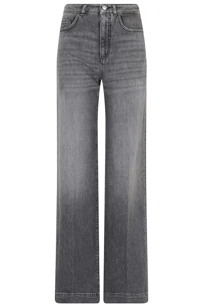 Seventy Grey Straight-leg Corduroy Denim Jeans