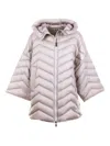 Seventy Hooded Quilted Single-breasted Coat In Neutral