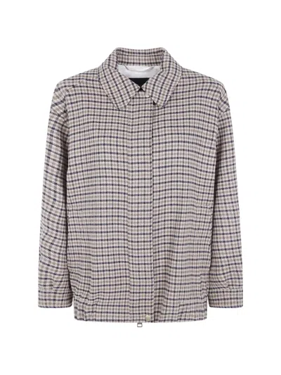 Seventy Checked Shirt Jacket In Brown