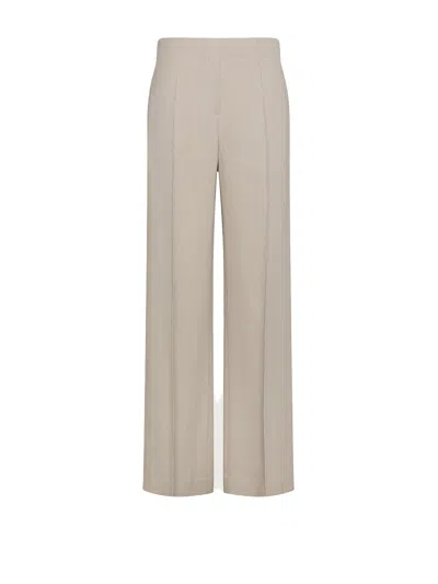 Seventy Ice Viscose And Linen Trousers In Other
