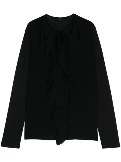 Seventy Jabot Shirt In Black