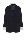 Seventy Blue Wool Jacket In Black