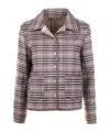 Seventy Checked Patch-pocket Jacket In Gray