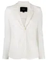 Seventy White Blazer With Two Pockets