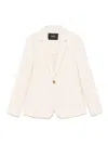 Seventy Crem Cotton Blazer In Beige