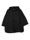Seventy Chevron-quilted Hooded Coat In Black