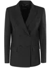 Seventy Double-breasted Blazer In Black