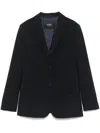 Seventy Navy Blue Virgin Wool Blazer In Blue