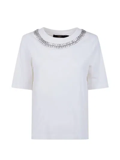 Seventy Jersey Cotton Embroidered T-shirt In White