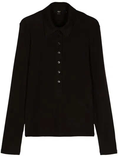Seventy Jersey Polo Top In Brown