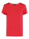 Seventy Tshirt Crepe Misto Seta In 红色