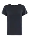 Seventy Tshirt Crepe Misto Seta In Blau