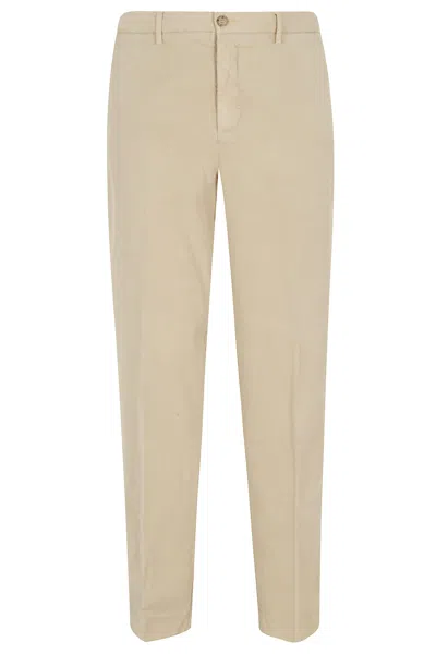Seventy Khaki Drawstring Waist Straight-leg Lyocell-blend Trousers In Neutral