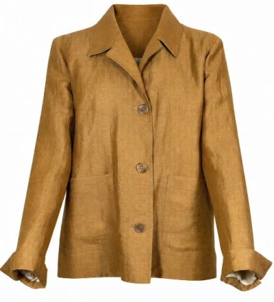 Seventy Khaki Wool Jacket In Brown