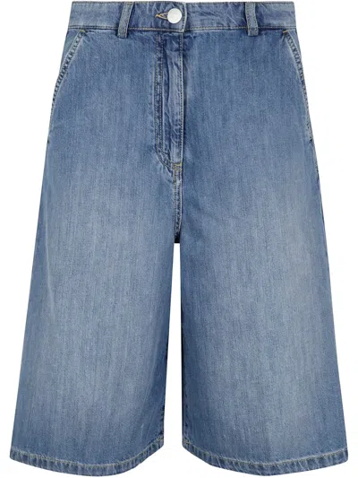 SEVENTY KNEE-LENGTH DENIM SHORTS