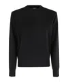 Seventy Classic Round Neck Sweater In Luxurious Wool-cashmere Blend In Black