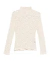 Seventy Floral-lace Turtleneck Sweater In Neutral