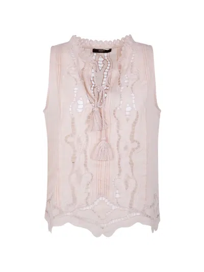 Seventy Raime Embroidered Top In Pink