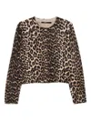 Seventy Leopard-print Button-up Cardigan In Brown
